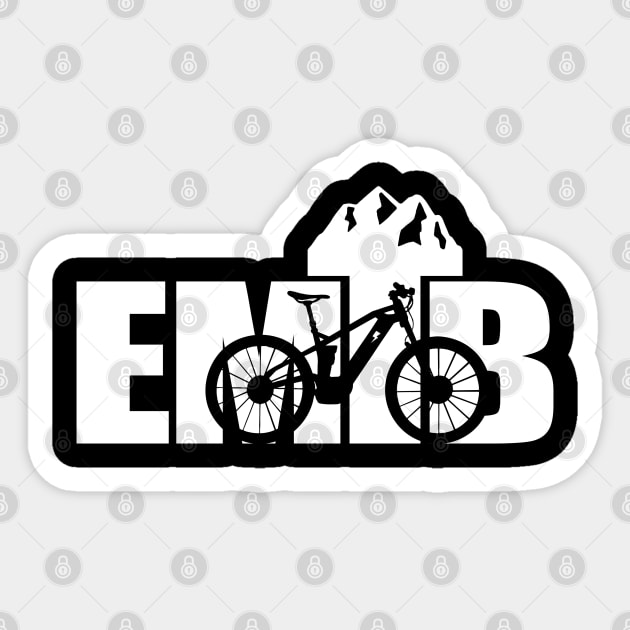 Downhill Biking Mountainbike EMTB E-MTB Gift Bike Sticker by Kuehni